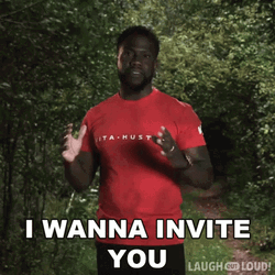 Kevin Hart Friendly Invitation GIF