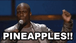 Kevin Hart Saying Pineapples GIF