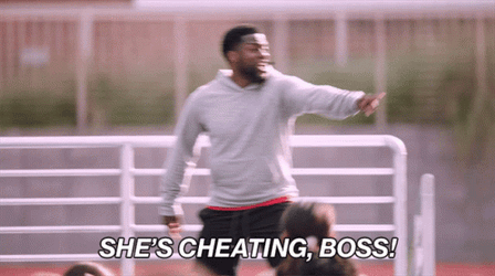 Kevin Hart Tells Boss His Cheating Wife GIF