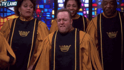 Kevin James Singing In Church GIF