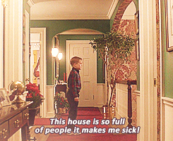 Kevin Pretending He Is Not Home Alone GIF