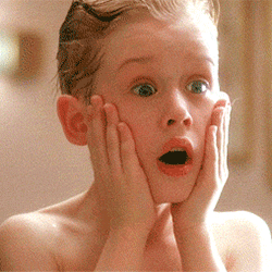 Kevin Shocked Reaction While Home Alone GIF