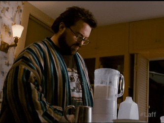 Kevin Smith Funny Splash Milkshake  GIF