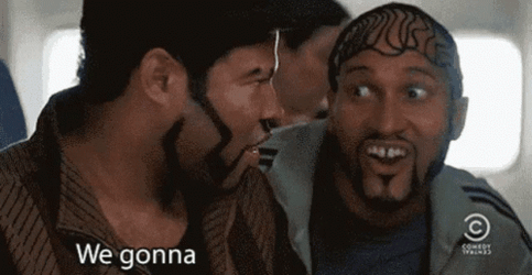 Key And Peele Michael Key With Peele On Plane GIF