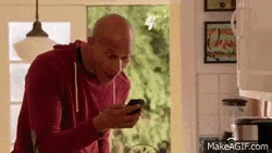 Key & Peele Show Receiving Text Message Surprised Reaction GIF