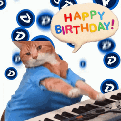 Keyboard Birthday Cat Performance
