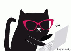 Keyboard Cat Tapping Loly GIF