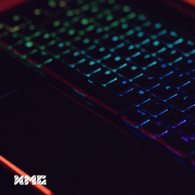 Keyboard With XMG Letters GIF