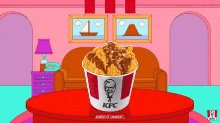 Kfc Bucket On Dining Table GIF
