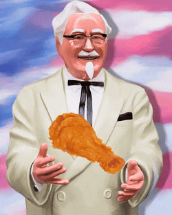 Kfc Colonel Sanders One Fried Chicken GIF