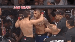 Khabib After Fight Hug GIF
