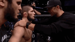 Khabib And Coach GIF