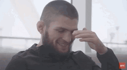 Khabib Laughing Hard GIF