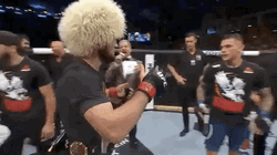 Khabib Shake Hands And Hug GIF