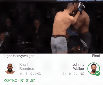 Khalil Rountree Vs Johnny Walker Fight GIF