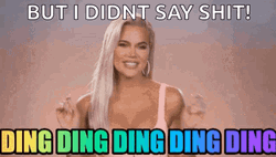 Khloe Kardashian Hand Gesture Ding Ding Ding GIF