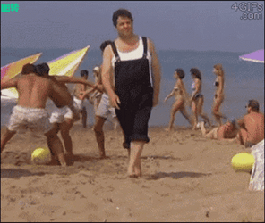 Kick In The Head Funny Beach GIF