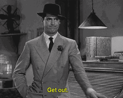 Kick Rocks Cary Grant Classic Get Out GIF