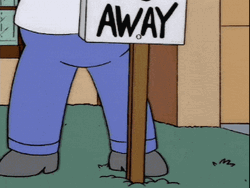 Kick Rocks Homer Simpson Go Away GIF