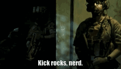 Kick Rocks Nerd Seal Team GIF