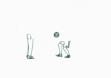 Kickball Doodle Art GIF