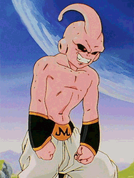 Kid Buu Grinning GIF