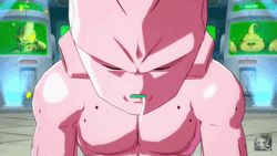 Kid Buu Igniting Power GIF
