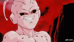 Kid Buu Laughing Shoulders Moving GIF