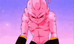 Kid Buu Power Attack GIF