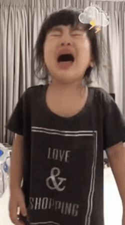 Kid Crying In The Corner GIF