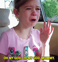 Kid Crying Saying Oh My God GIF