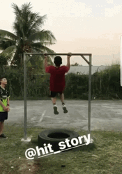 Kid Fail Pull Ups GIF