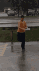 Kid Feet Moves Dancing In The Rain GIF
