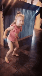Kid In Ponytail Dancing Get Low GIF