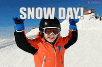 Kid In Skating In Snow GIF