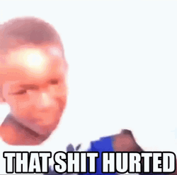 Kid In White Shirt That Hurt GIF
