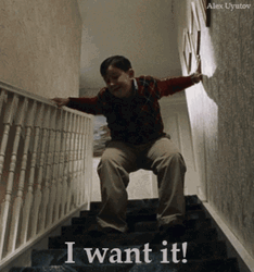 Kid Jumping On The Stairs I Want That GIF