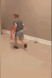 Kid Slam Dunk Funny Fail GIF