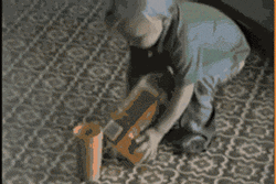 Kid Spills Juice GIF