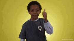 Kid Thumbs Up Approval GIF