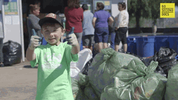 Kid Thumbs Up Caring For The Earth GIF