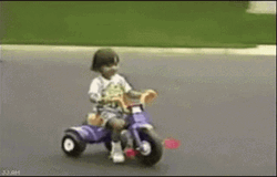 Kid Toy Bike Crash GIF