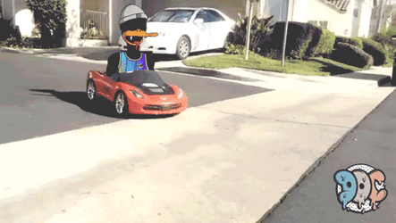 Kid Toy Car Crash Slide GIF