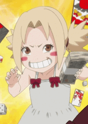 Kid Tsunade Counting Money GIF