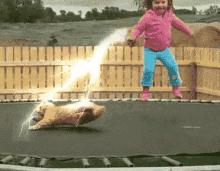 Kid Unlimeted Power Lightning Towards Cat Animation GIF