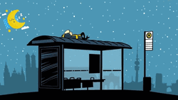 Kid Watching Falling Star Dobranoc GIF