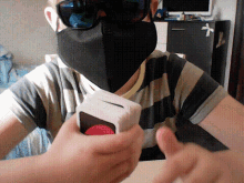 Kid Wearing Face Mask Reverse GIF