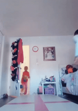 Kids Falling Doing Back Tumbling GIF