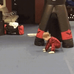 Kids Falling Doing Cartwheels GIF
