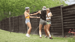 Kids Falling While Playing GIF